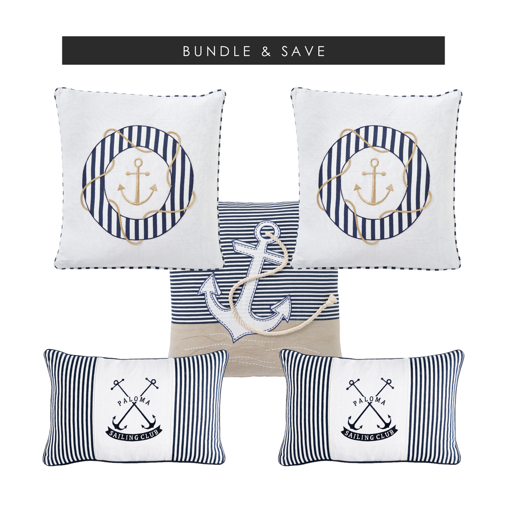 Beachside Bliss art bundle featuring two Paloma Sailing Club prints, each measuring 30x50cm. Coastal-inspired wall art for beach house decor.