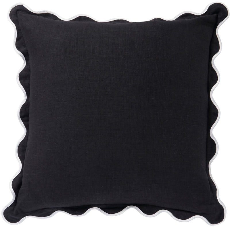 Linen Scallop Black