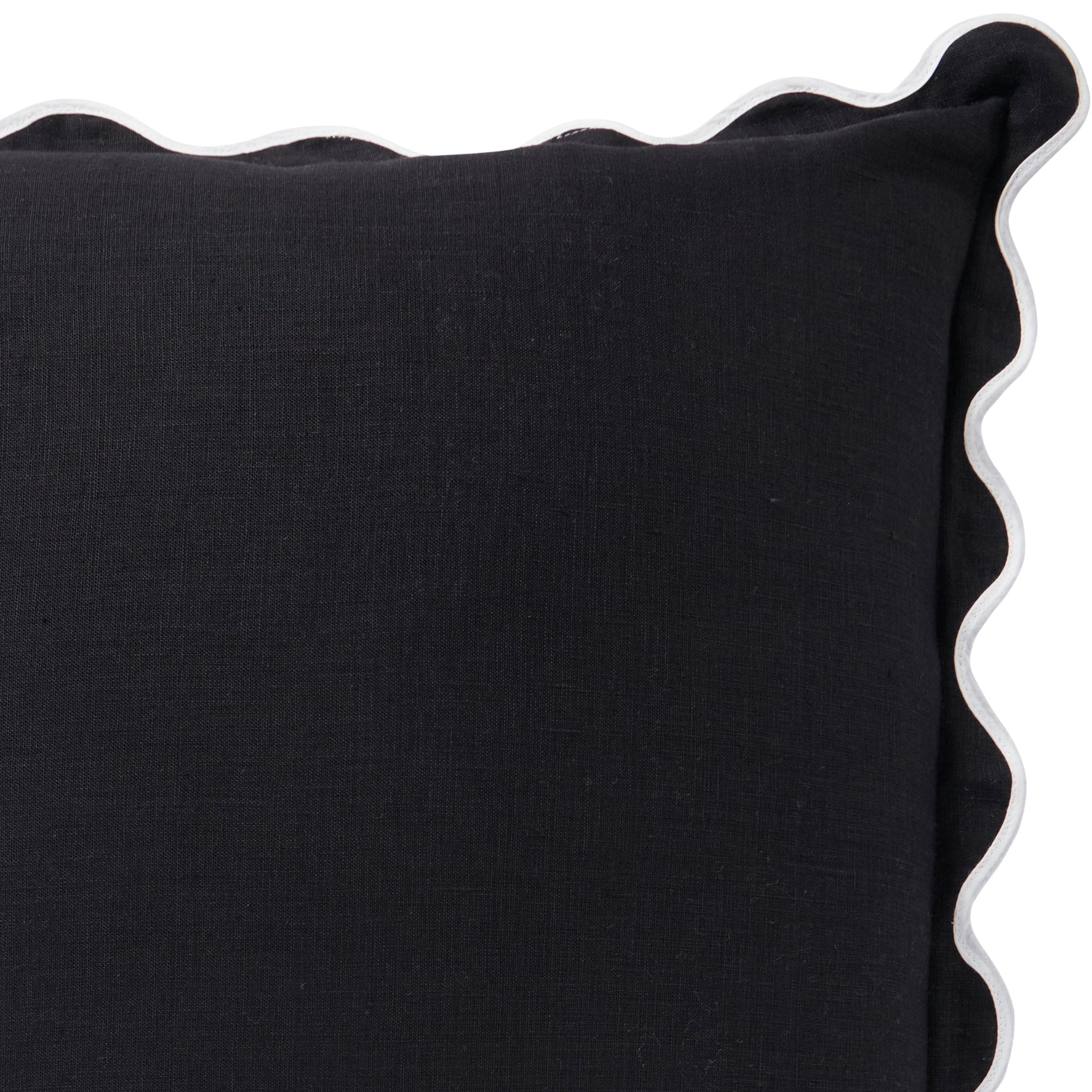 Linen Scallop Black