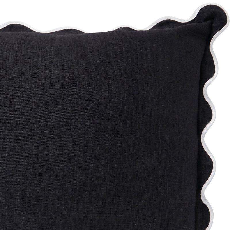 Linen Scallop Black