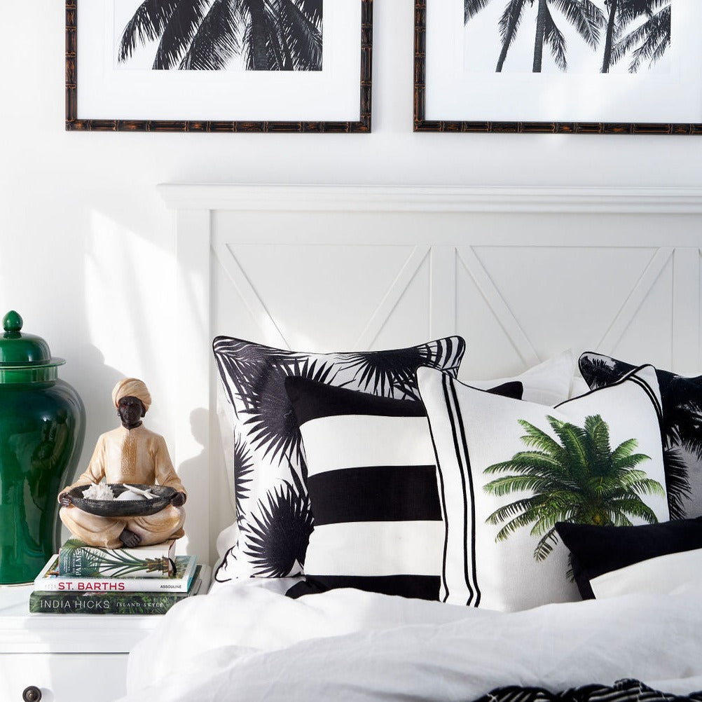 Linen Stripe Black