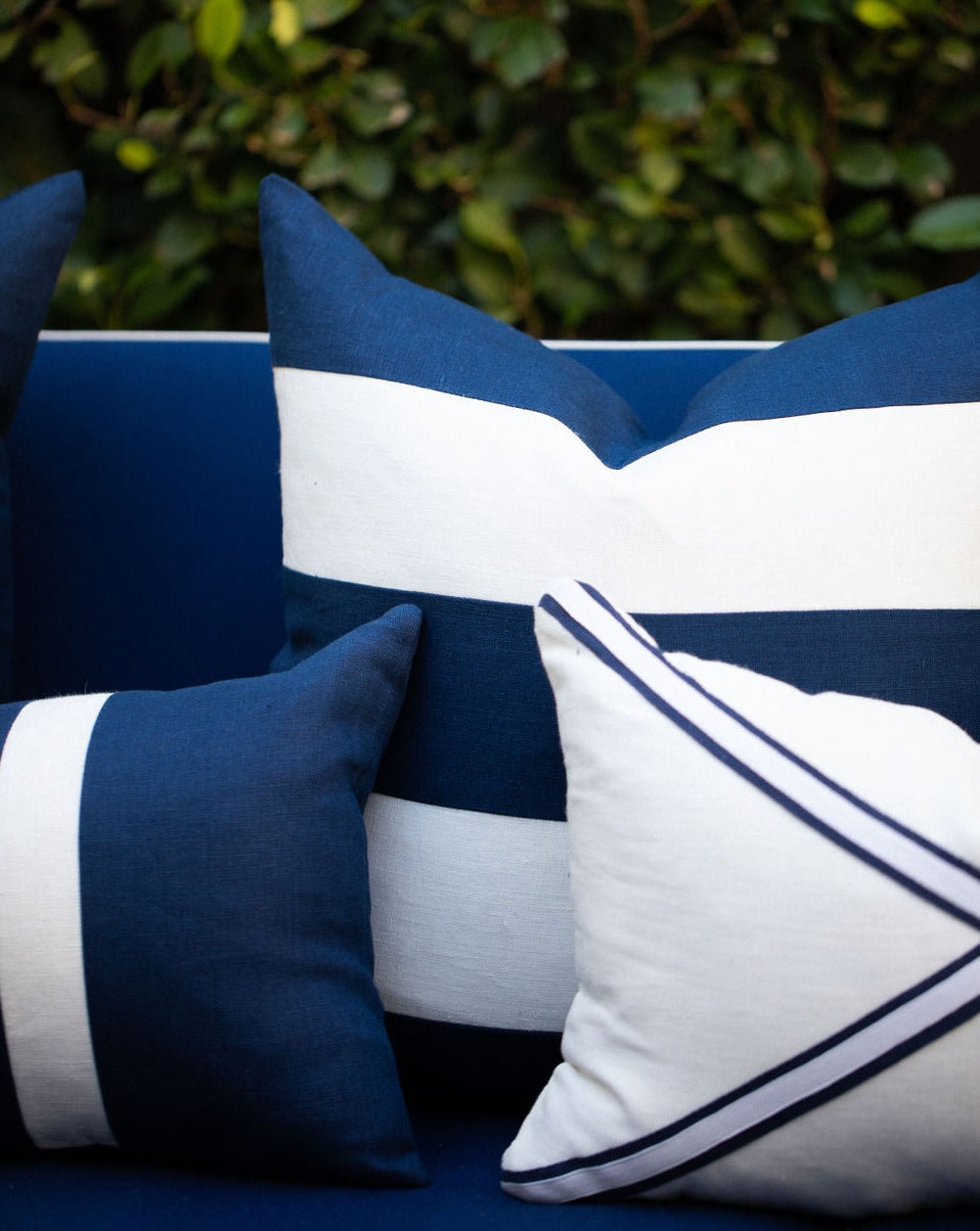 Linen Stripe Navy