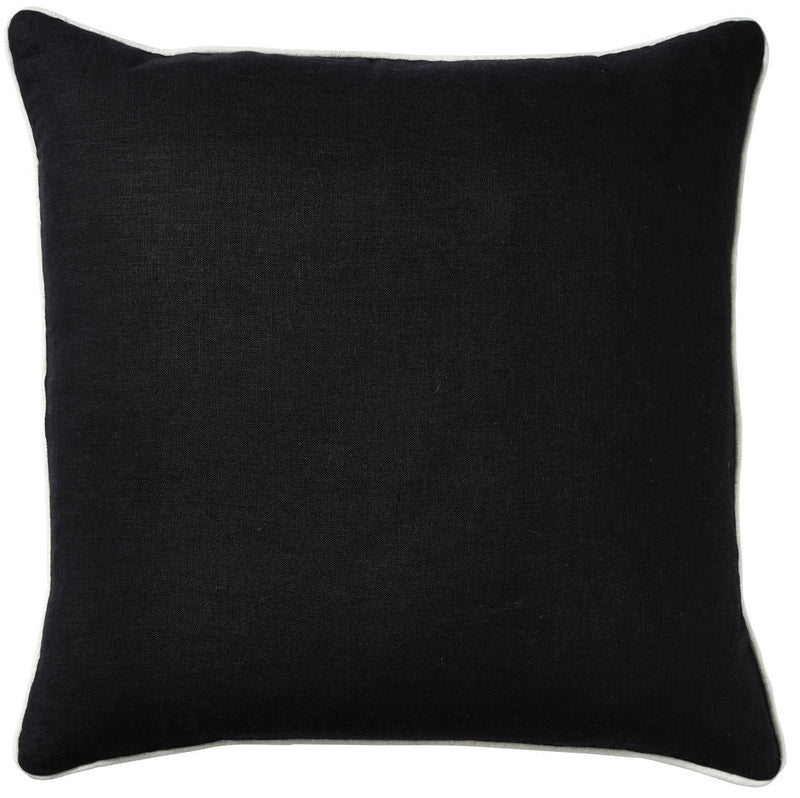 Linen Piping Black
