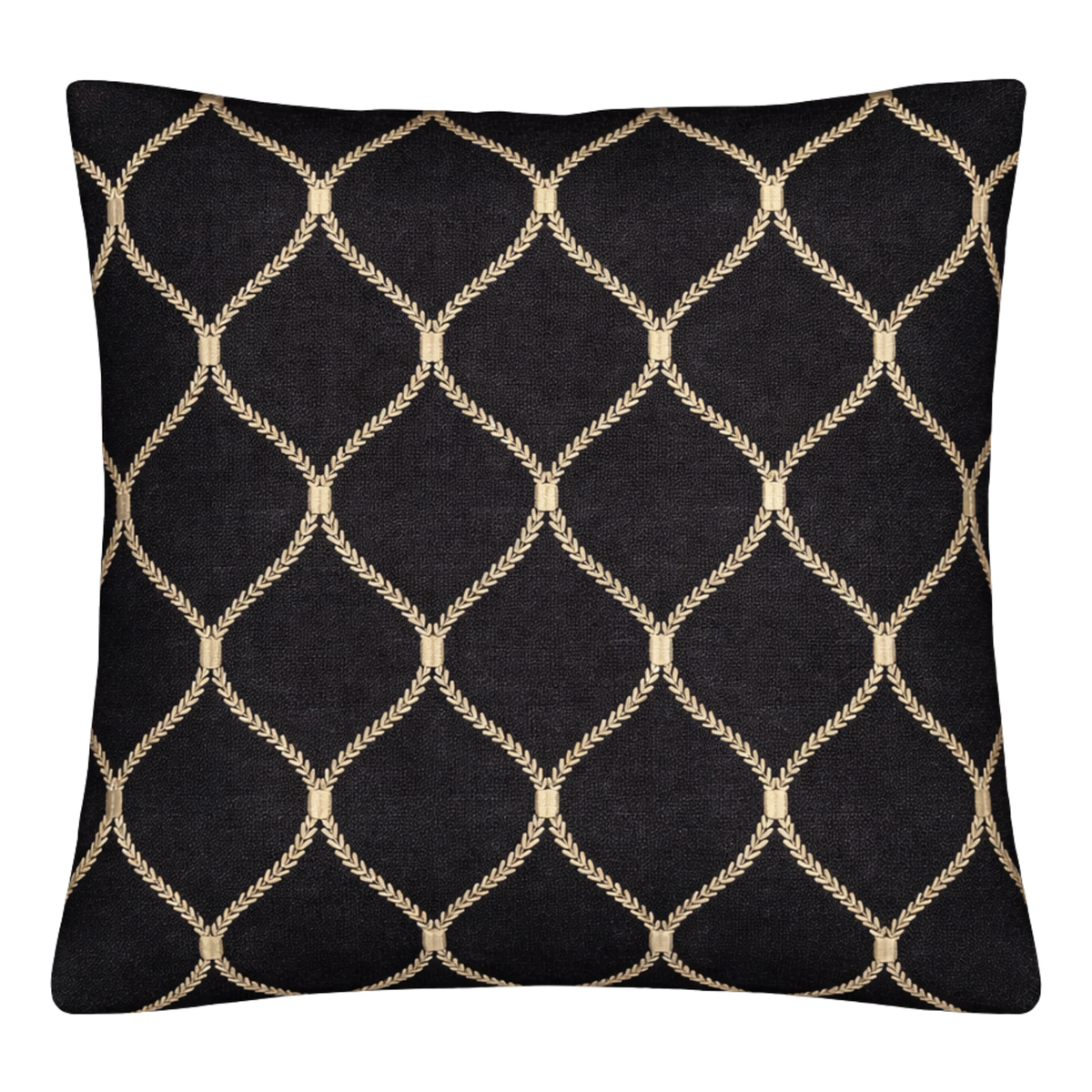 Linen Zahra Lattice Black