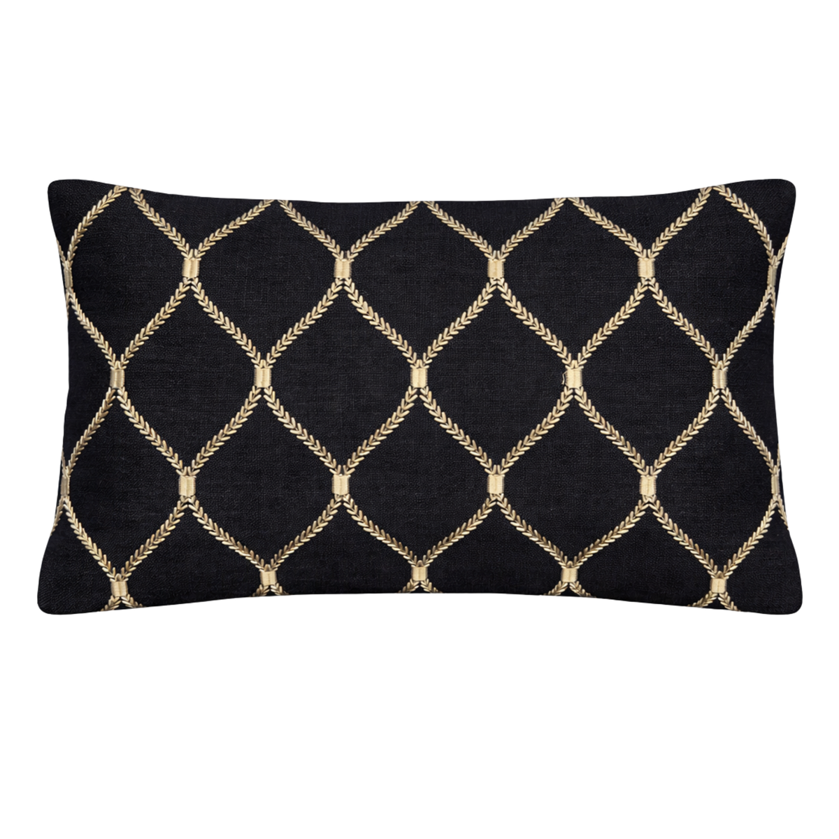 Linen Zahra Lattice Black