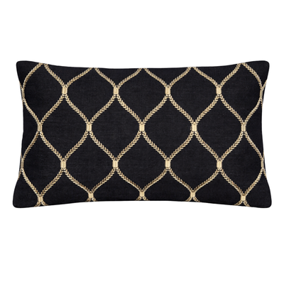 Linen Zahra Lattice Black