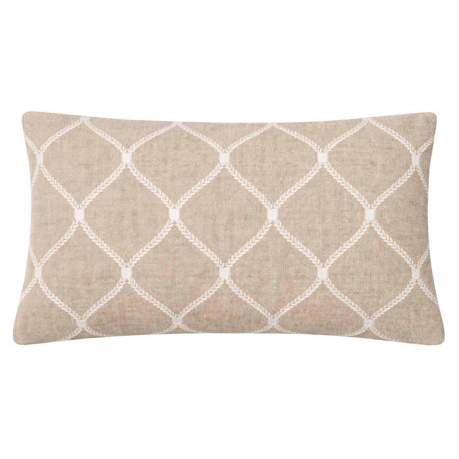 Linen Zahra Lattice Sand