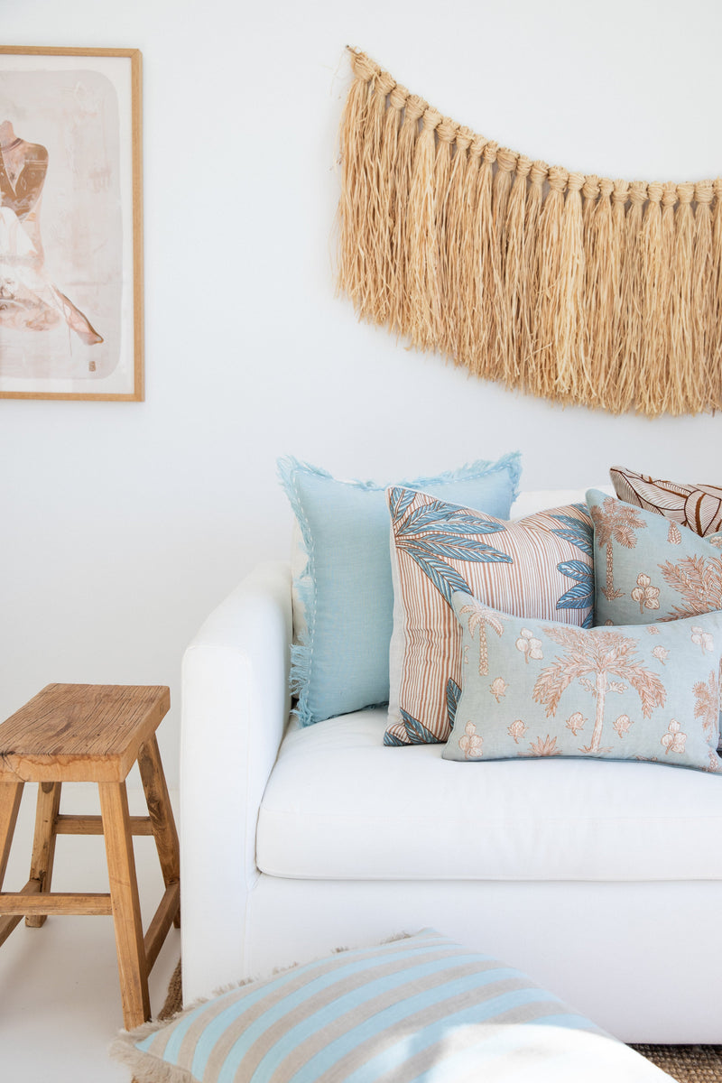 Linen Antibes Sky Blue