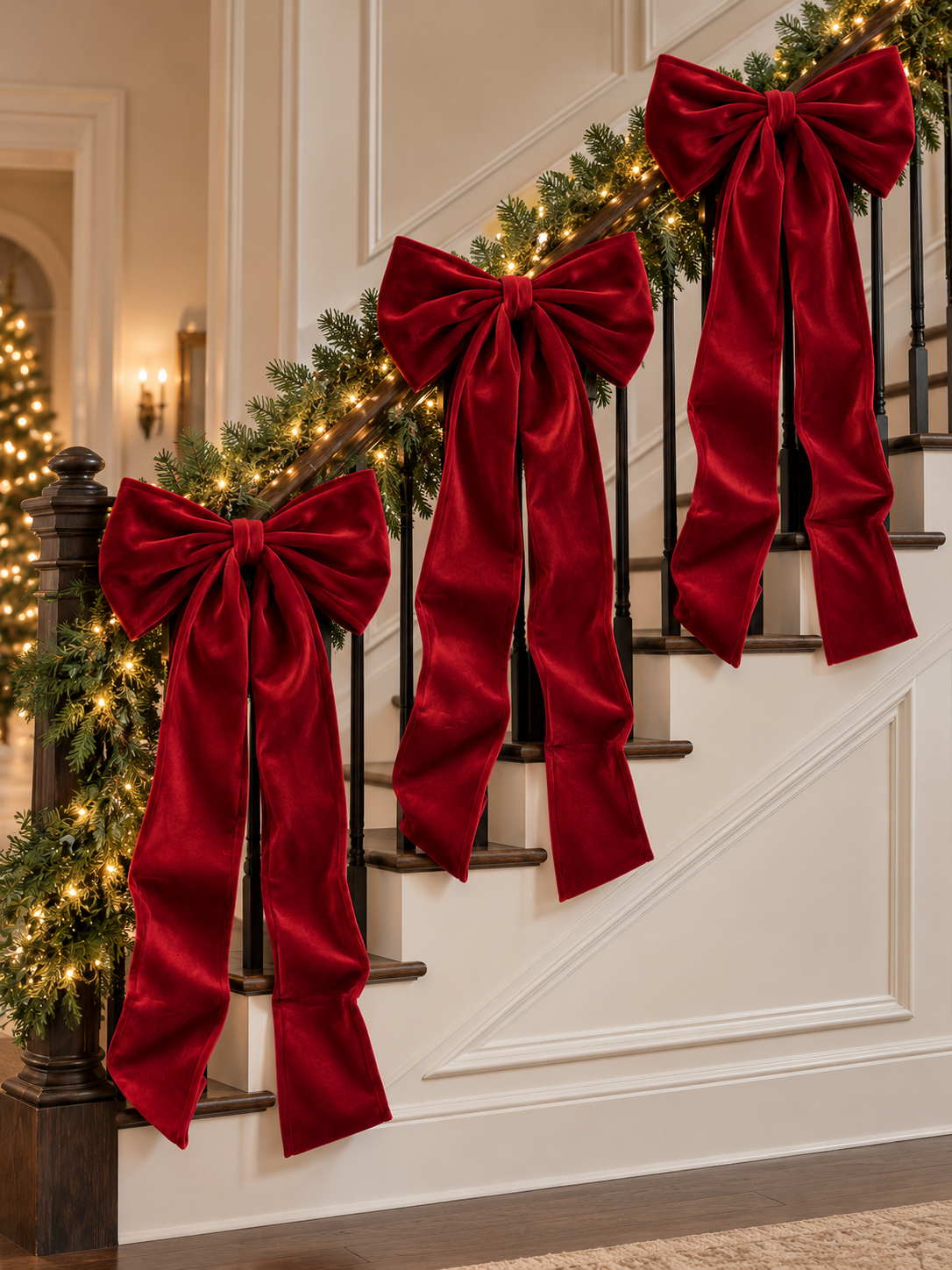 Mayfair Christmas Bow Burgandy
