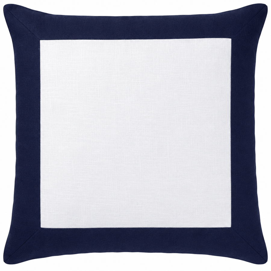 Linen Border Navy