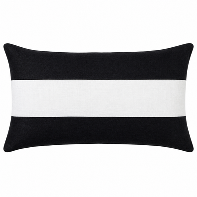 Linen Stripe Black
