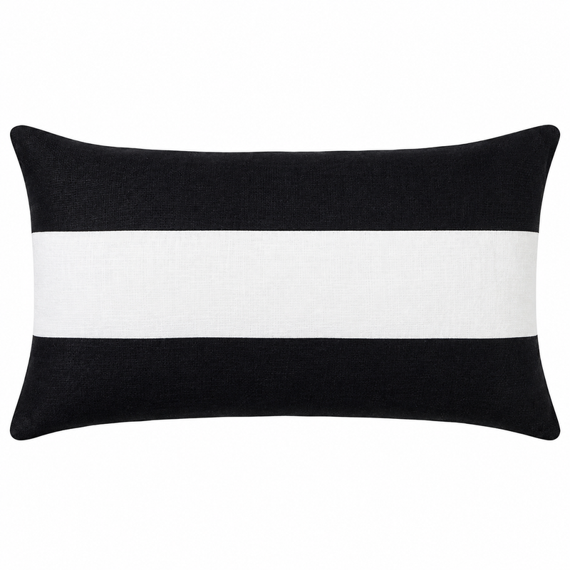 Linen Stripe Black