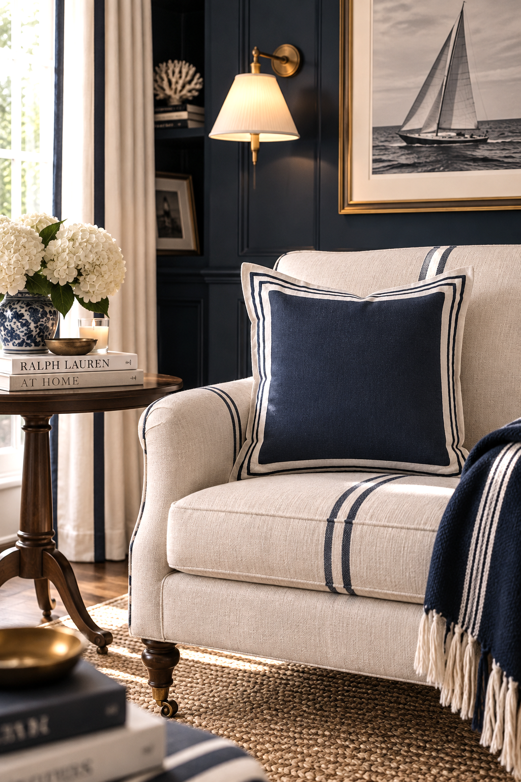 Linen Navy Milano