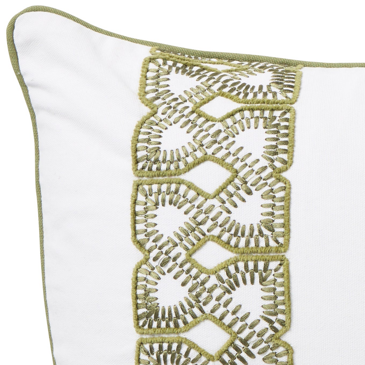 Close-up of Cayman Style 30x50cm decorative pillow, highlighting island-inspired design details, perfect for tropical and coastal home decor.
