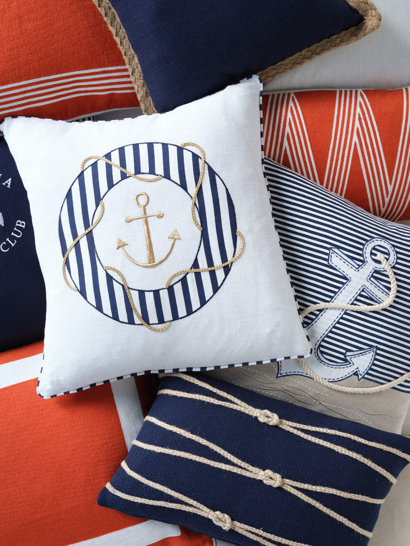 Montauk Anchor  each measuring 50x50cm. Perfect for nautical-themed home decor.