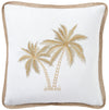 Royal Mirage Palms 50x50cm decorative throw pillow featuring tropical palm design. Ideal for coastal, beach house, or tropical-inspired home decor.