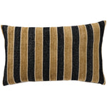Tulum Tobacco Pillow with Cotton Velvet Blend Front and Linen Back