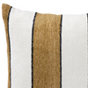 Detailed view of Tulum Tobacco 50x50 Pillow with Knife Edge and fabric texture