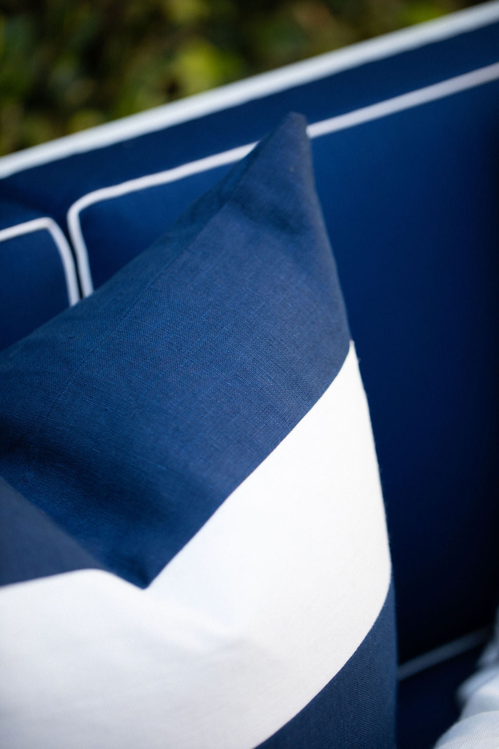 Linen Stripe Navy