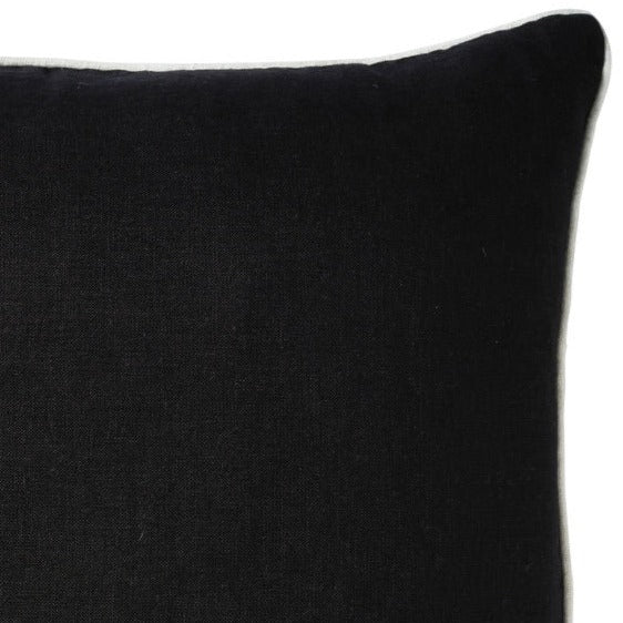 Linen Piping Black